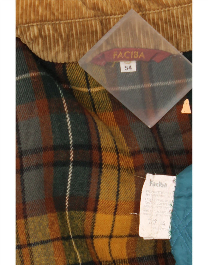 Cappotto con cappuccio da uomo Faciba IT 54 2XL Poliestere kaki