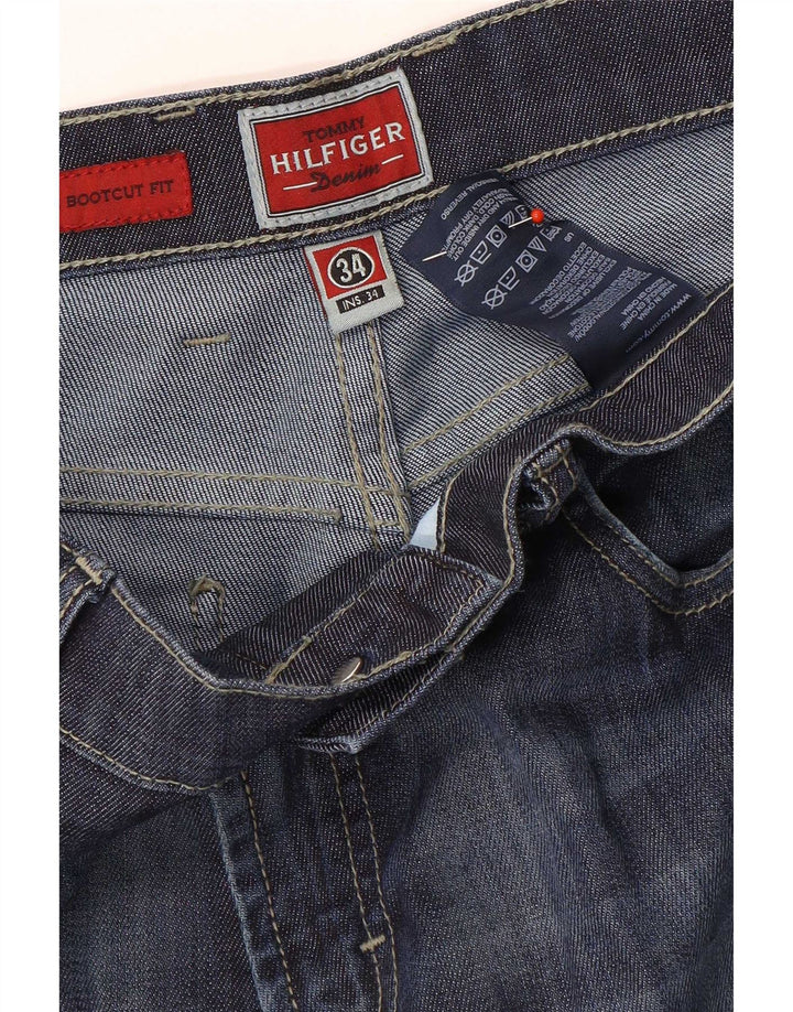 Jeans bootcut da uomo Tommy Hilfiger W34 L29 cotone blu navy