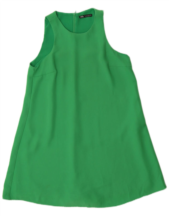 Tutina corta senza maniche da donna Zara UK 10 piccola verde poliestere
