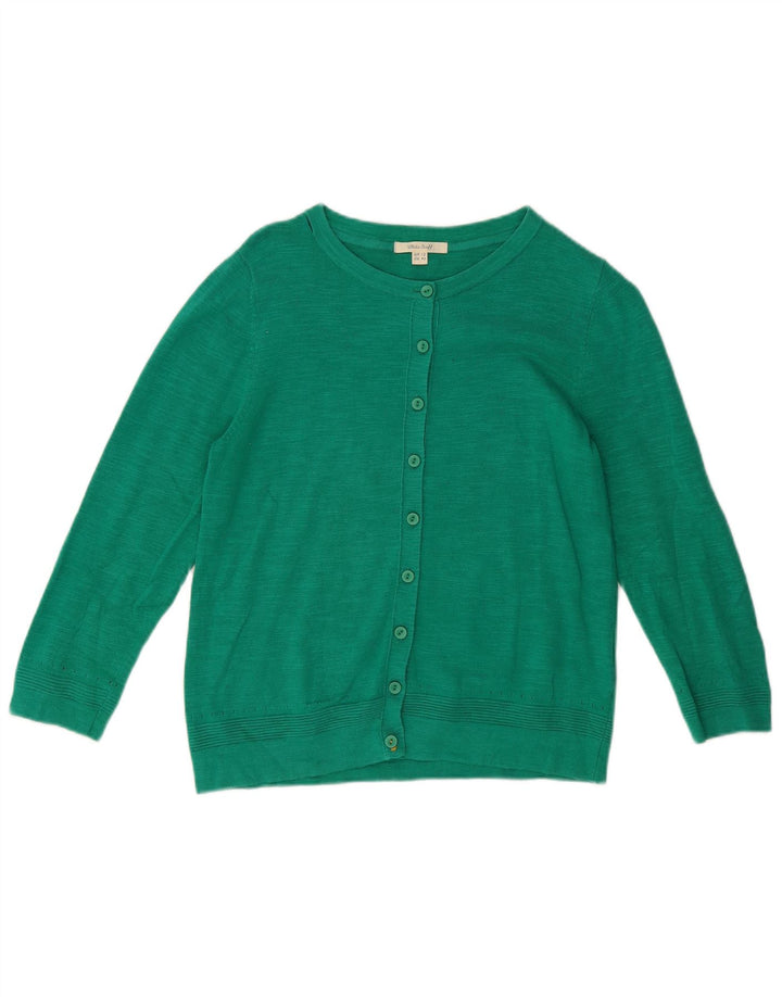 Maglione cardigan da donna White Stuff UK 12 Cotone verde medio