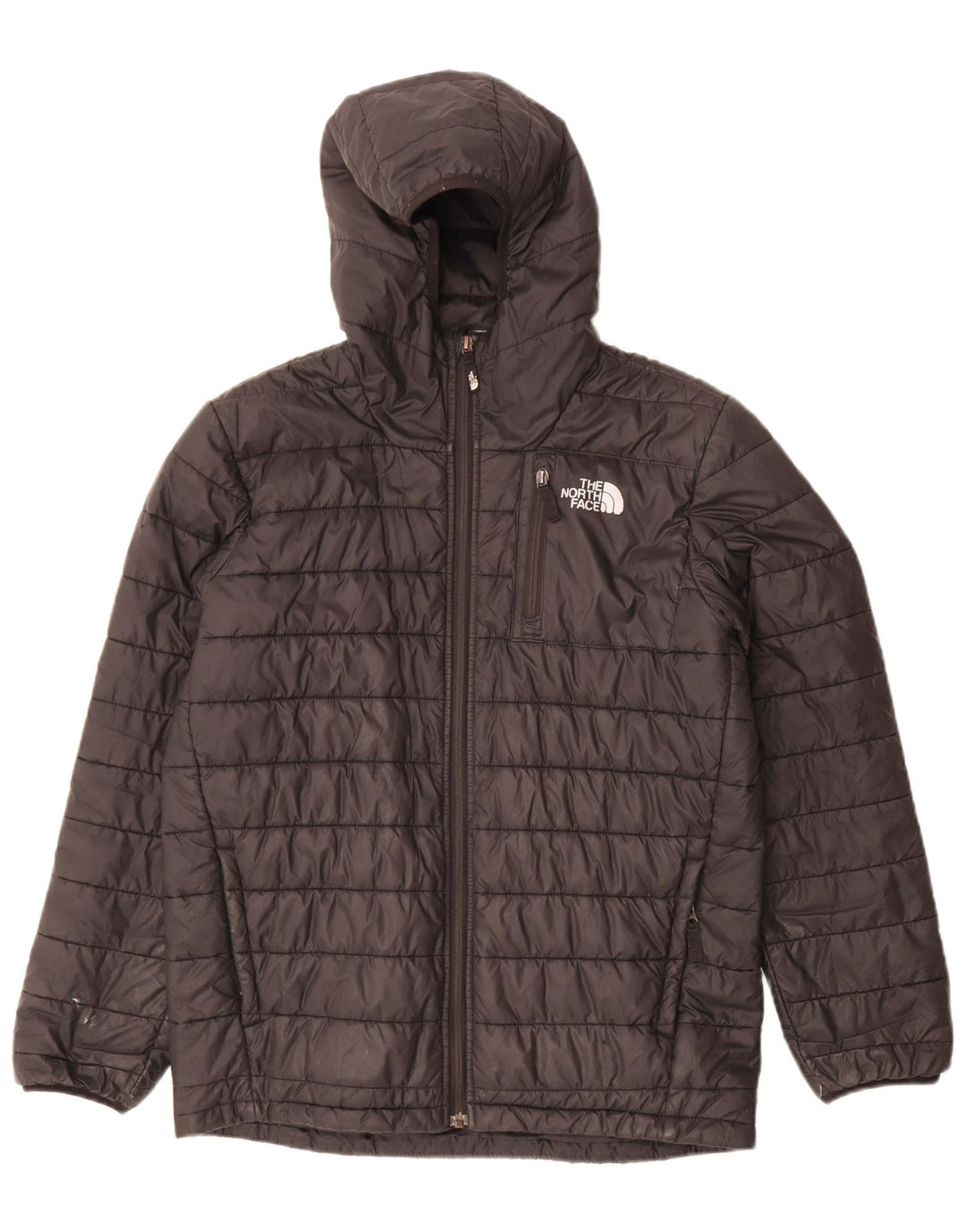 Giacca imbottita con cappuccio The North Face da ragazzo 14-15 anni XL poliestere nero