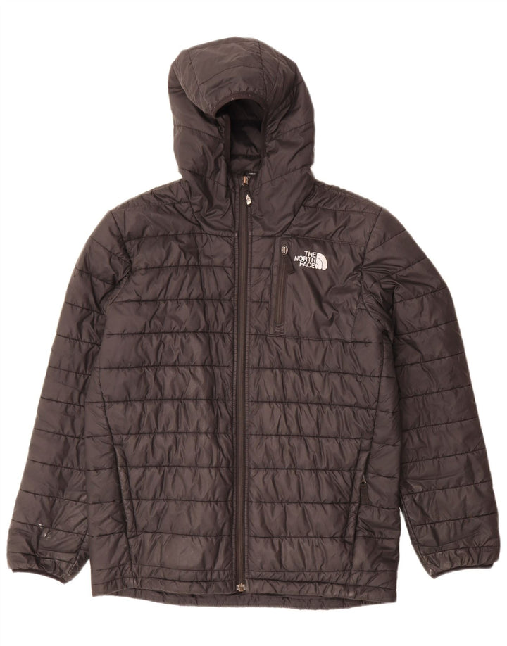 Giacca imbottita con cappuccio The North Face da ragazzo 14-15 anni XL poliestere nero