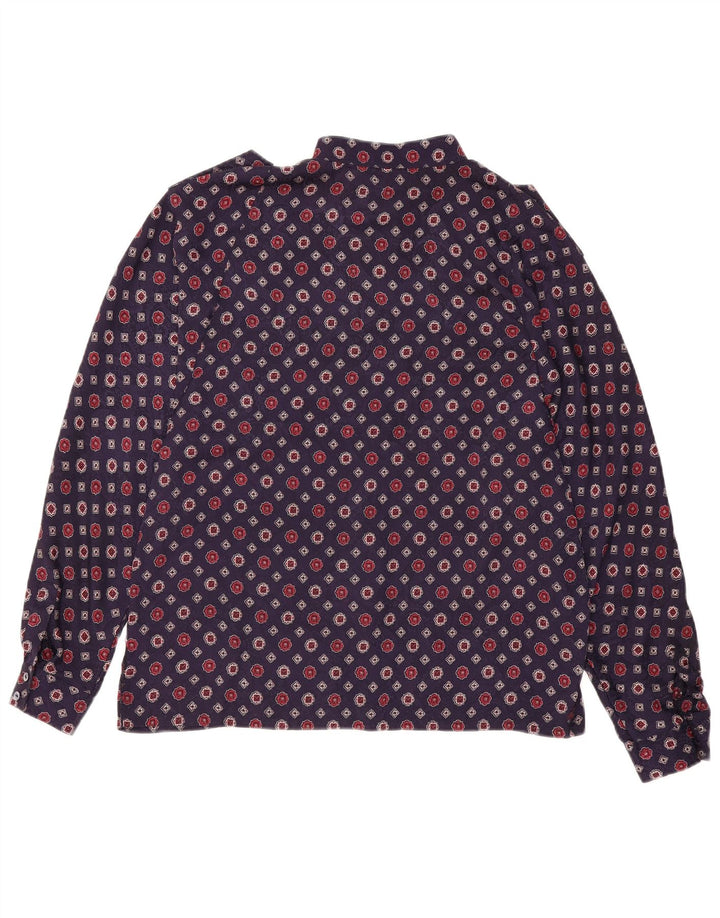 Camicia militare da donna Alexander EU 40 medio blu navy geometrico