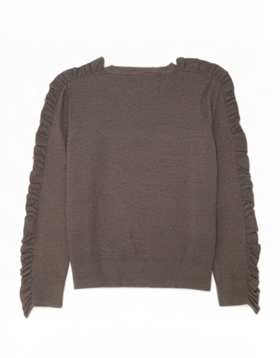 Guess Womens Graphic Crew Neck Jumper Sweater UK 14 Medium Grey