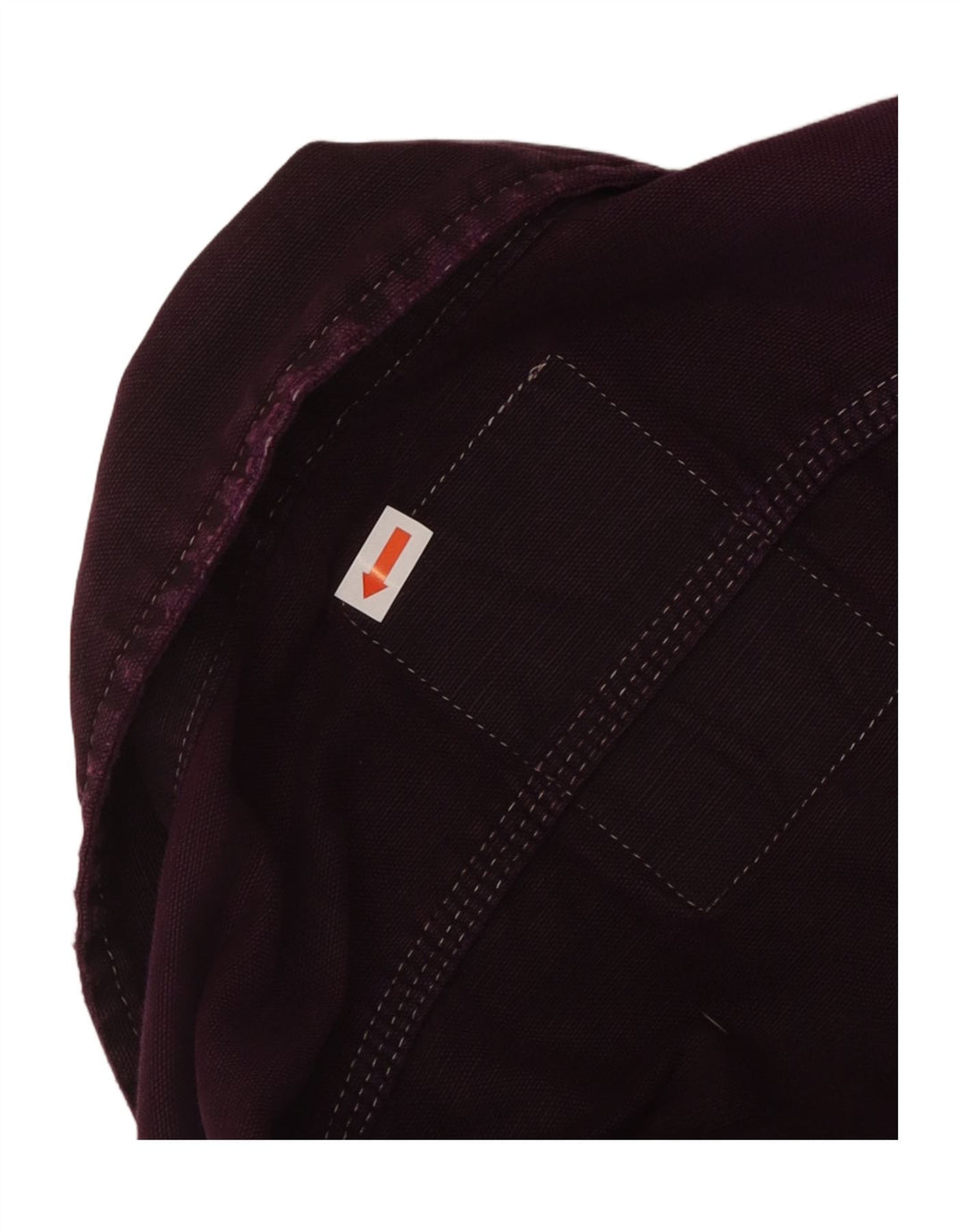 VINTAGE Womens Utility Jacket UK 16 Large Purple Cotton