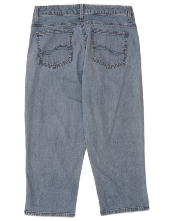 Jeans Capri a vita bassa da donna Lee W28 L20 Blu