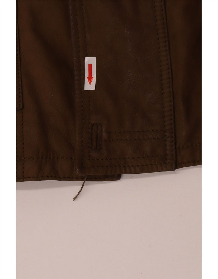 Cappotto in pelle da uomo Martin Eden IT 50 grande in pelle kaki