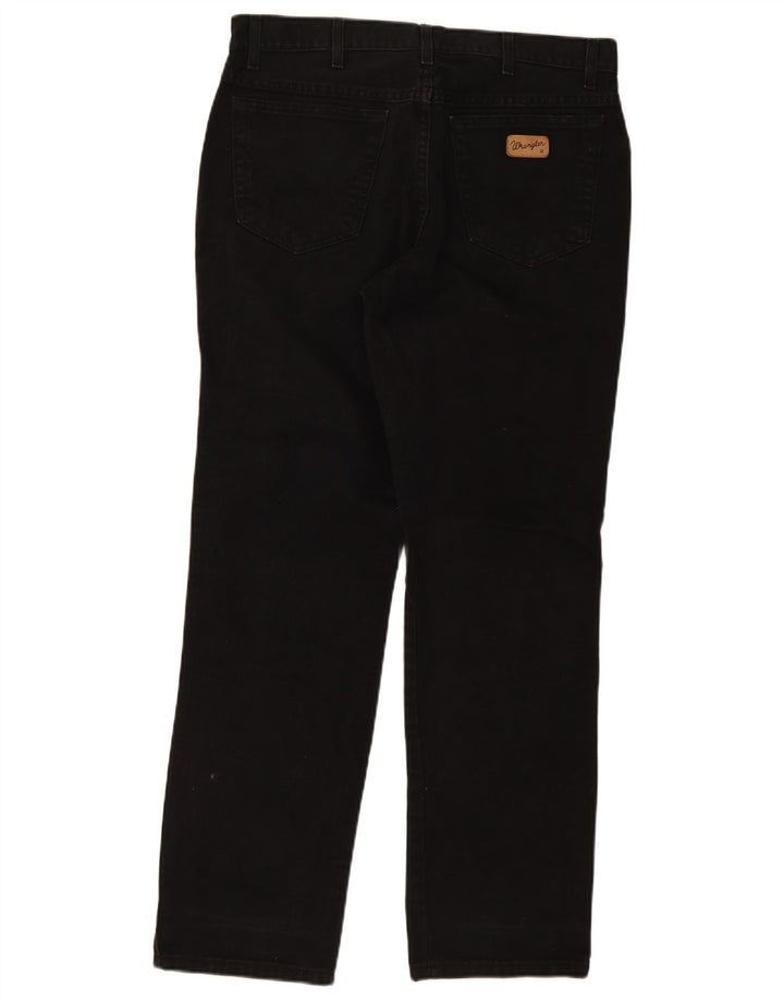 Jeans dritti da uomo Wrangler Texas W36 L32 cotone nero