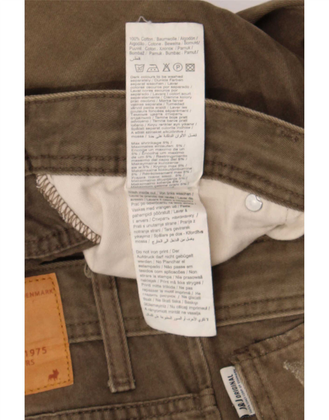 Jeans da uomo Tim Slim Jack & Jones W34 L32 cotone kaki