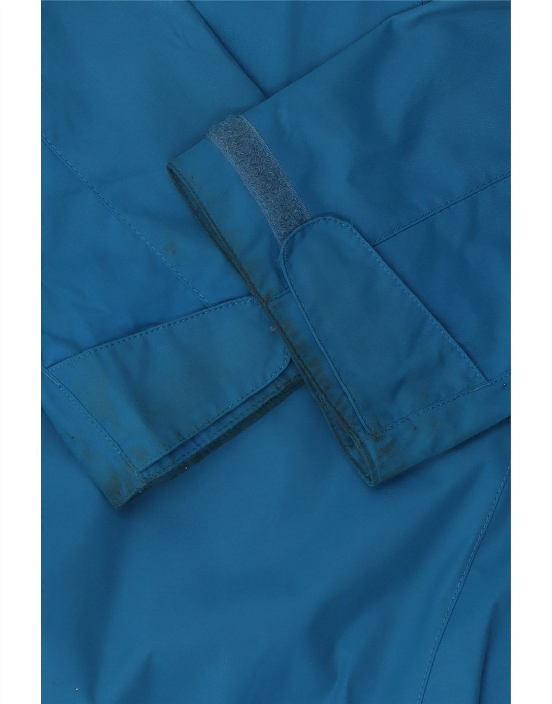 JACK WOLFSKIN Giacca antipioggia da uomo con cappuccio UK 40 Large Blu Poliammide