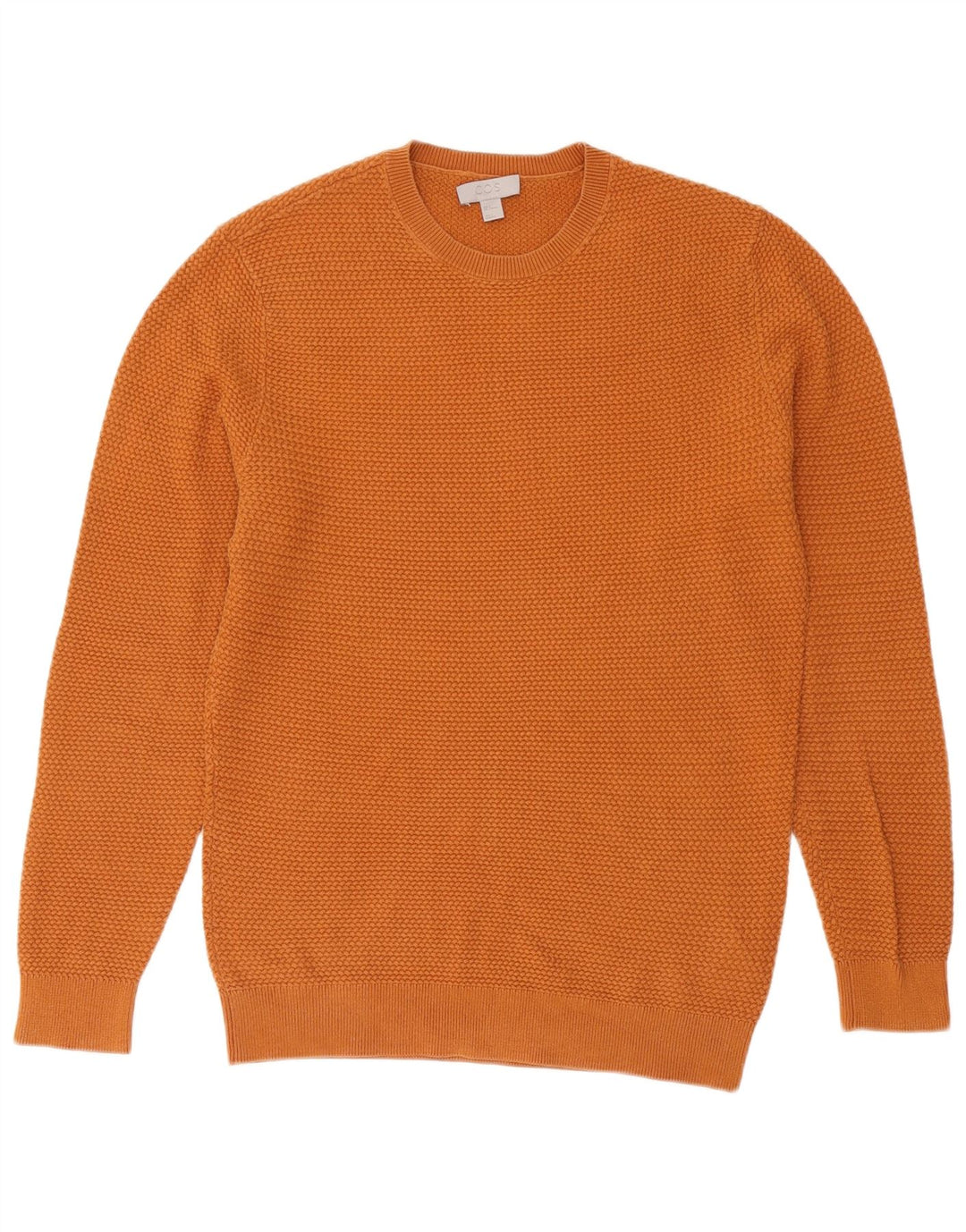 Cos Uomo Maglione Girocollo Maglione Piccolo Cotone Arancione