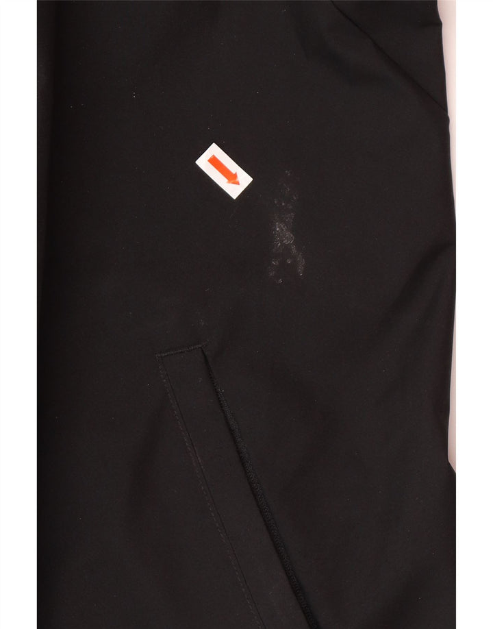 ADIDAS Giacca antipioggia con cappuccio grafica da uomo UK 46 3XL Poliestere nero