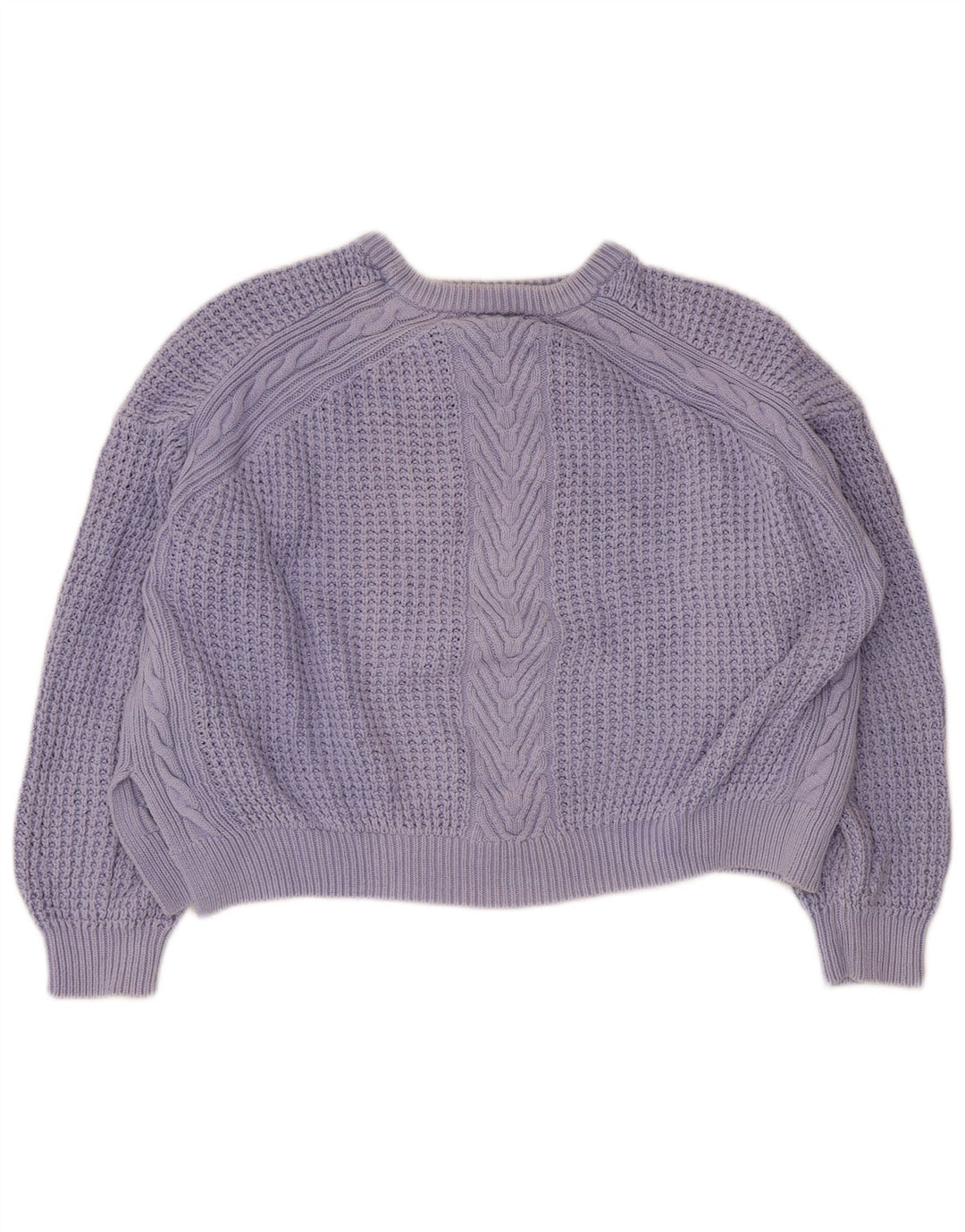Maglione maglione girocollo corto da donna Marks & Spencer UK 16 grande blu