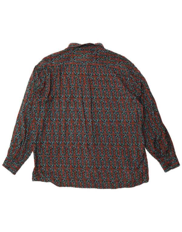 Camicia oversize da donna Club D'Amingo IT 45/46 Large multicolore geometrica