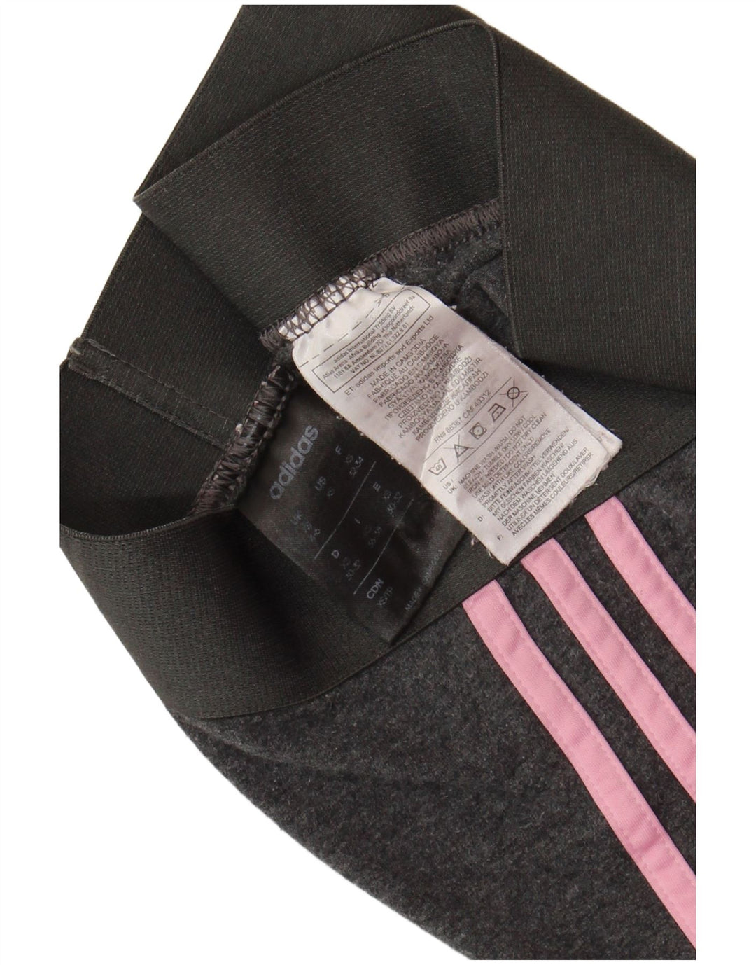 Leggings ADIDAS da donna UK 4/6 XS cotone grigio