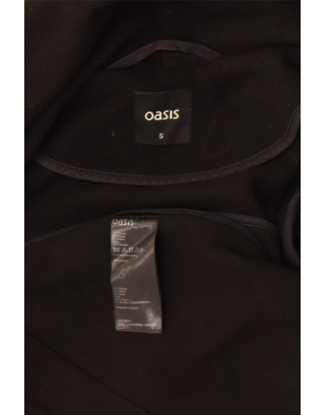 Soprabito aperto da donna Oasis UK 10 piccolo poliestere nero