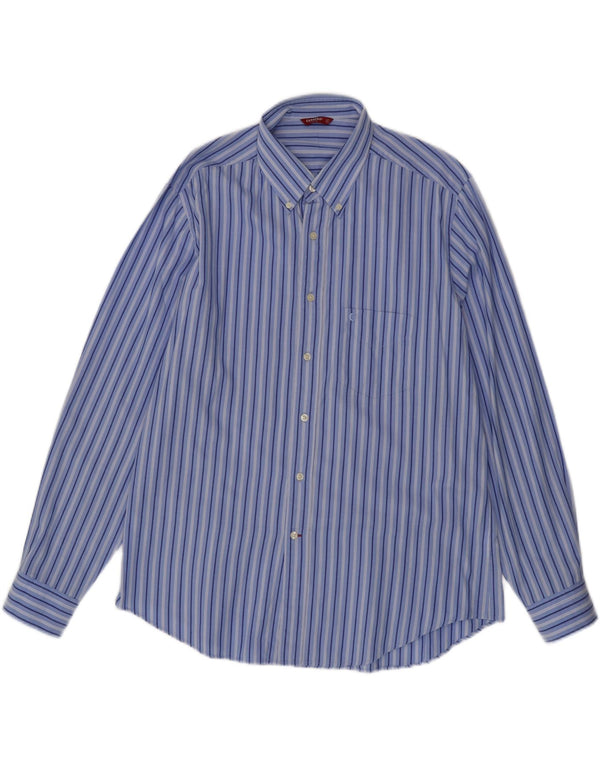 Camicia Uomo CARRERA XL Cotone Gessato Blu