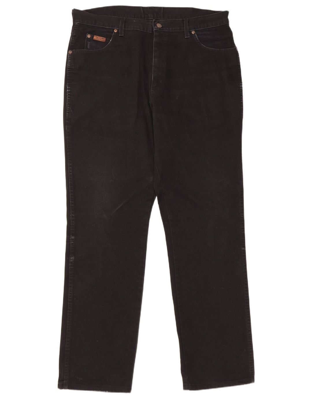Jeans dritti da uomo Wrangler Texas W38 L34 cotone nero