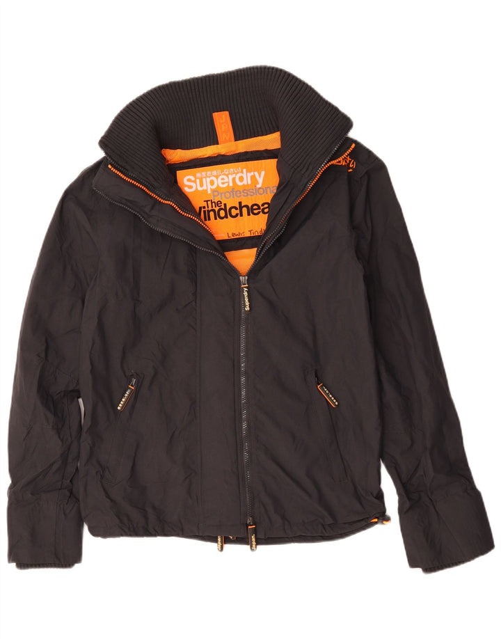 Giubbotto bomber da uomo The Windcheater Superdry UK 36 piccolo poliestere grigio