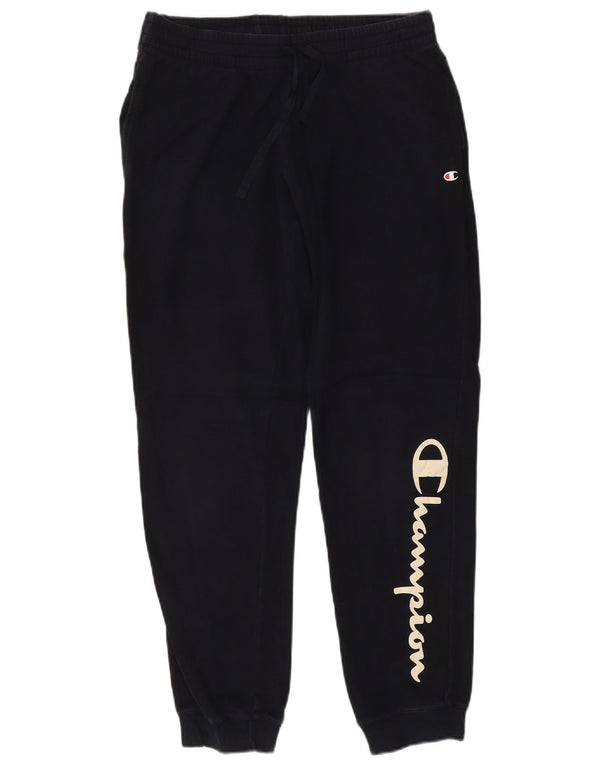 CHAMPION Pantaloni da tuta con grafica da uomo Joggers Large Blu Navy