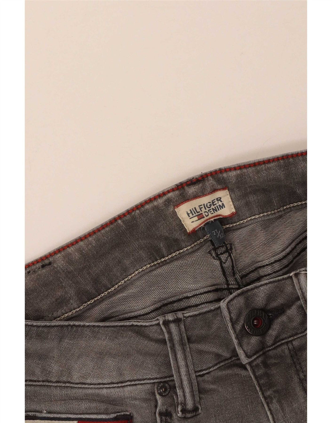 Jeans slim da donna Tommy Hilfiger W27 L32 Grigi