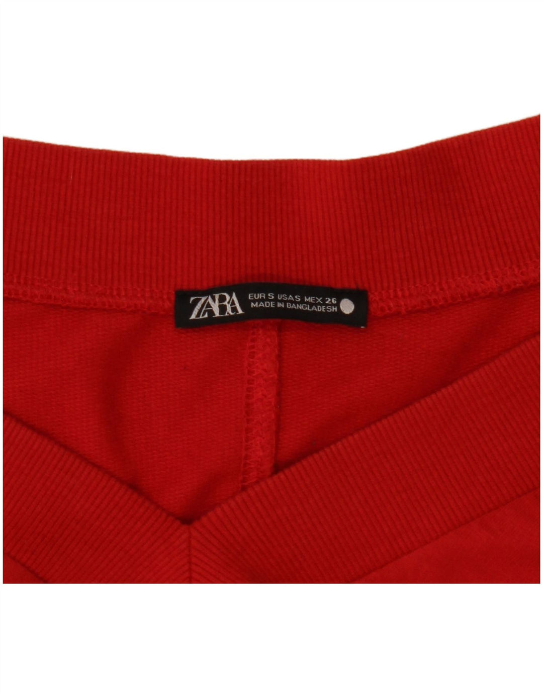Abito a trapezio a maniche lunghe da donna Zara UK 10 piccolo rosso