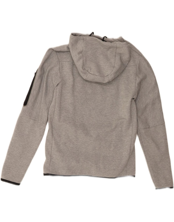 Felpa con cappuccio da donna Nike UK 10 piccola in cotone grigio