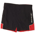 Pantaloncini da bagno grafici da uomo Reebok piccoli in nylon color block nero