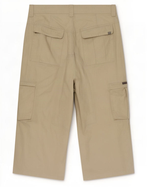 Pantaloni Quiksilver Cargo Capri da uomo medi W32 L21 cotone beige