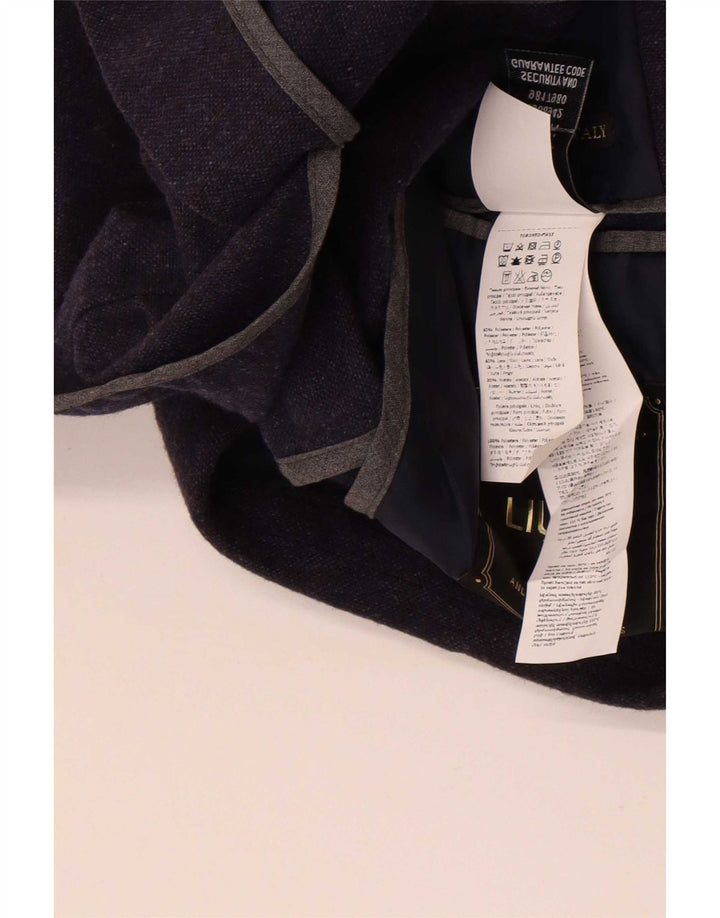 Giacca blazer a 2 bottoni da uomo Liu Jo IT 50 Large in poliestere blu navy
