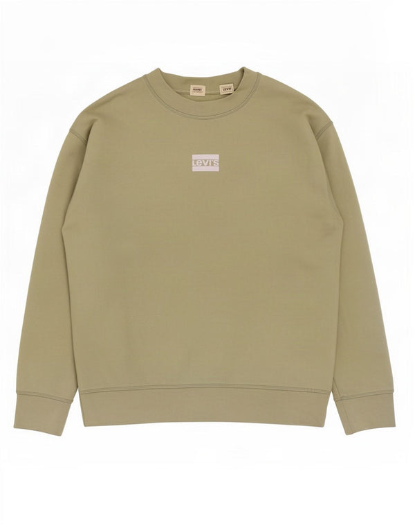 Felpa da uomo Levi's in cotone verde medio
