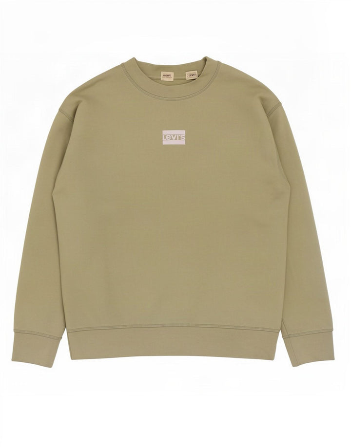 Felpa da uomo Levi's in cotone verde medio