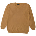 Maglione da uomo con scollo a V Fred Perry XL in cotone beige