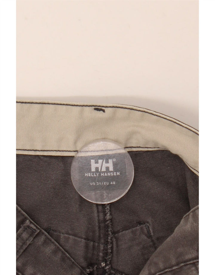 Pantaloni cargo dritti da uomo HELLY HANSEN W31 L32 cotone grigio