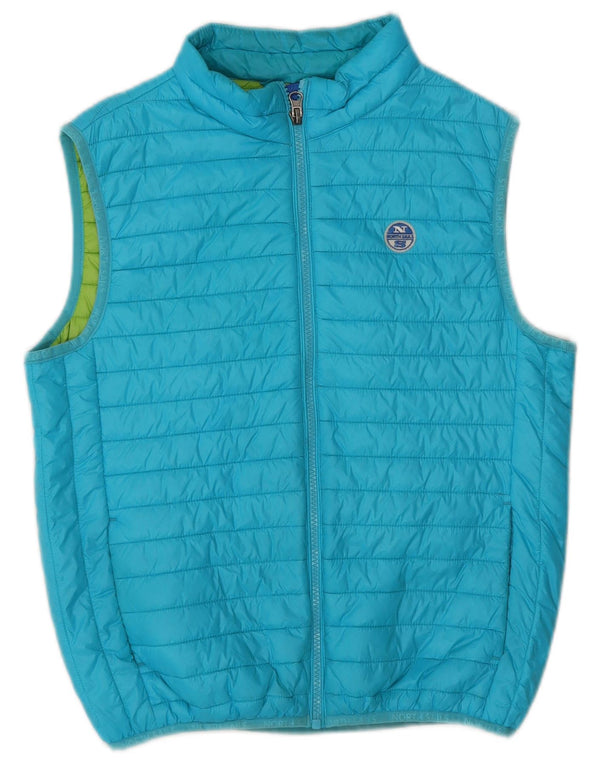 NORTH SAILS Girls Padded Gilet 13-14 Years Blue Polyamide