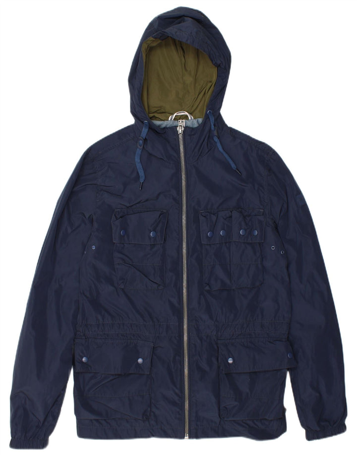Giacca multiuso con cappuccio da uomo Wrangler UK 36 Small Poliestere blu navy