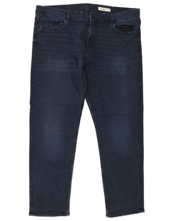 Jeans dritti da donna Marks & Spencer UK 20 2XL W40 L27 Blu navy