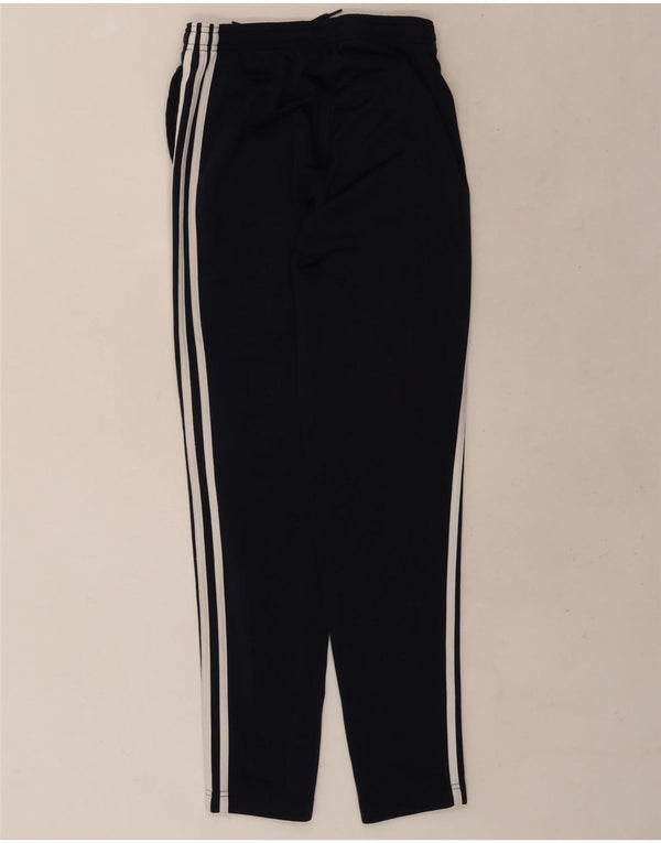 Adidas Boys Tracksuit Trousers 13-14 Years Navy Blue Polyester