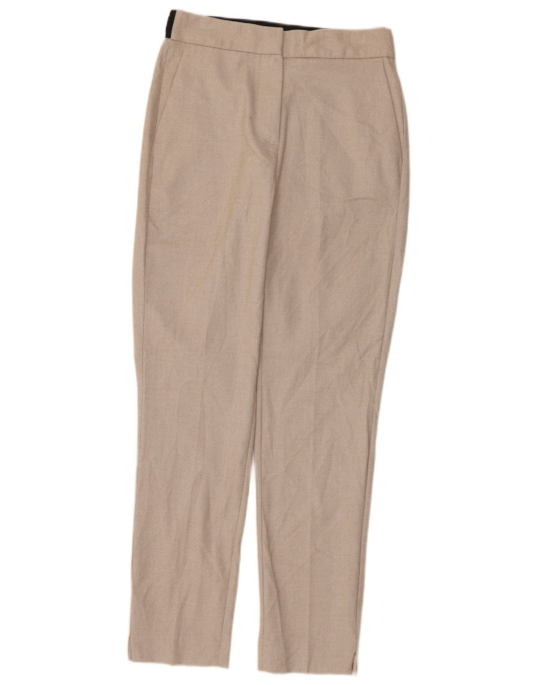 Pantaloni chino slim da donna Zara piccoli W26 L27 poliestere beige