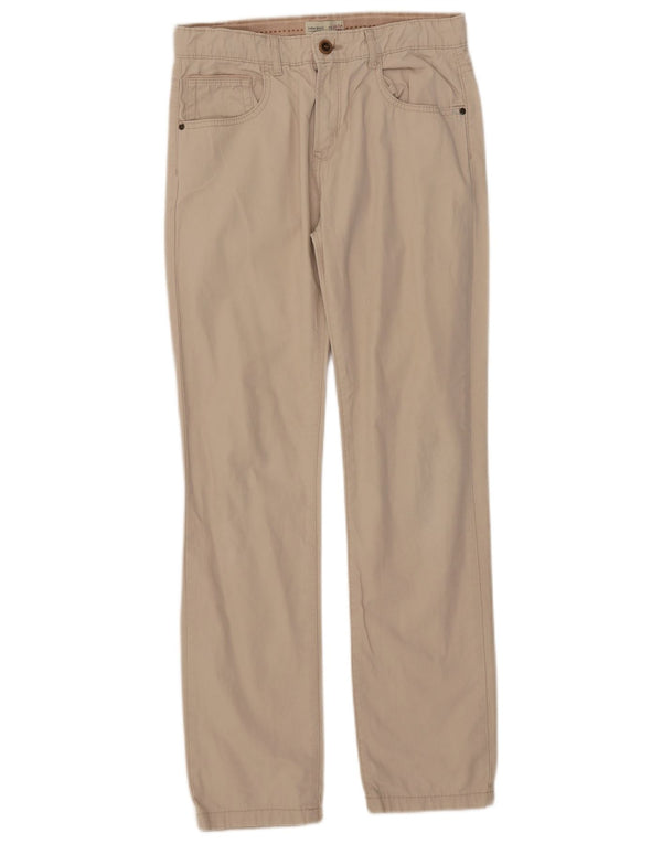 Pantaloni casual dritti Zara da ragazzo 13-14 anni W28 L29 Cotone beige