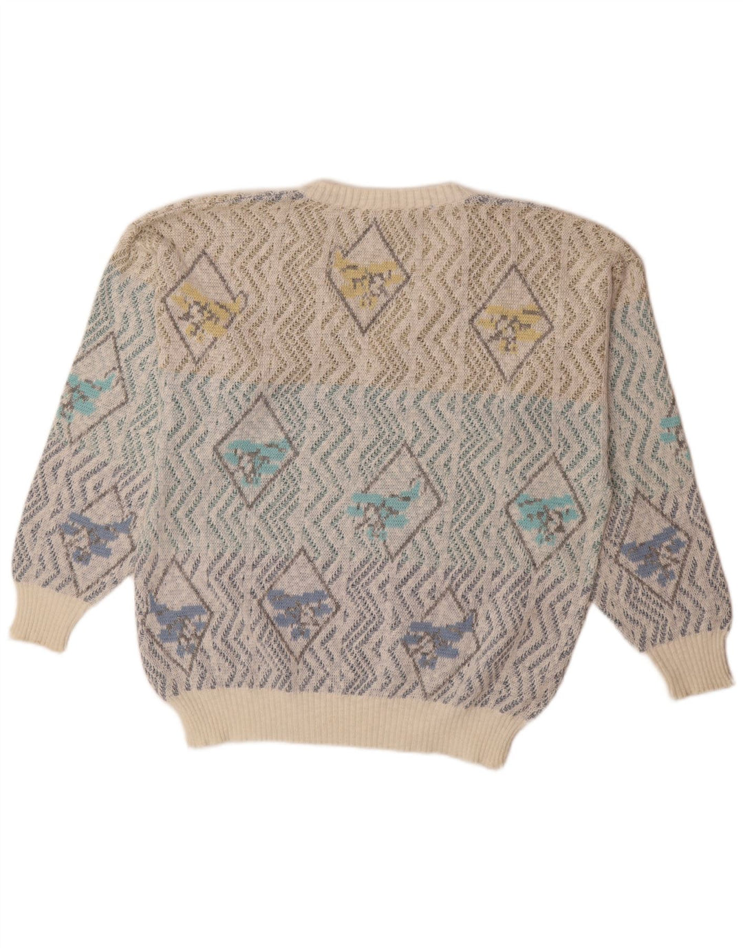 Maglione da uomo con scollo a V Dornbusch IT 50 medio multicolore geometrico