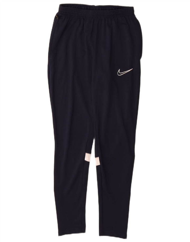 Pantaloni da tuta Nike da uomo in poliestere color block medio blu navy