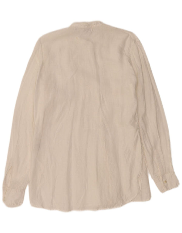 Camicia da Smoking Donna Aspesi IT 46 Large Lino Bianco