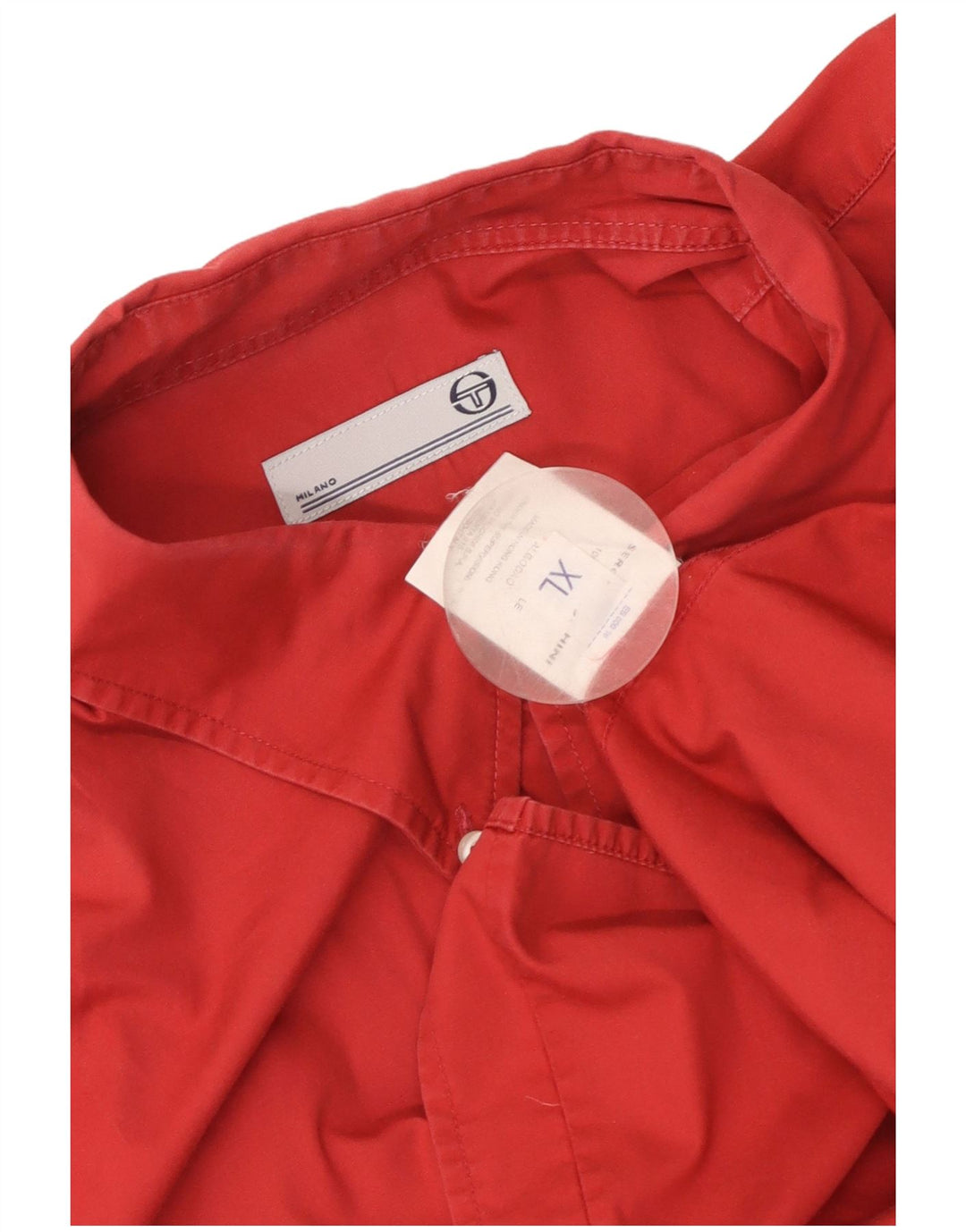 Camicia Sergio Tacchini Uomo Manica Corta XL Rosso Cotone