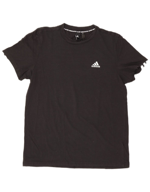 T-shirt oversize da donna Adidas UK 8/10 piccola in cotone nero