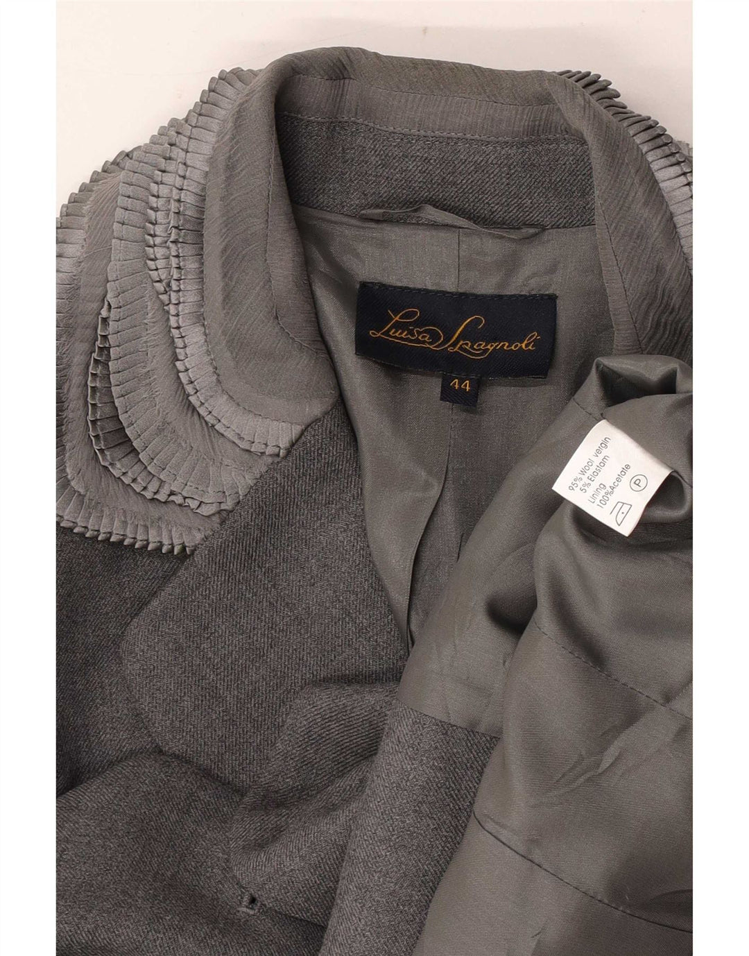 Giacca blazer da donna Luisa Spagnoli IT 44 Grigio medio Colourblock classico
