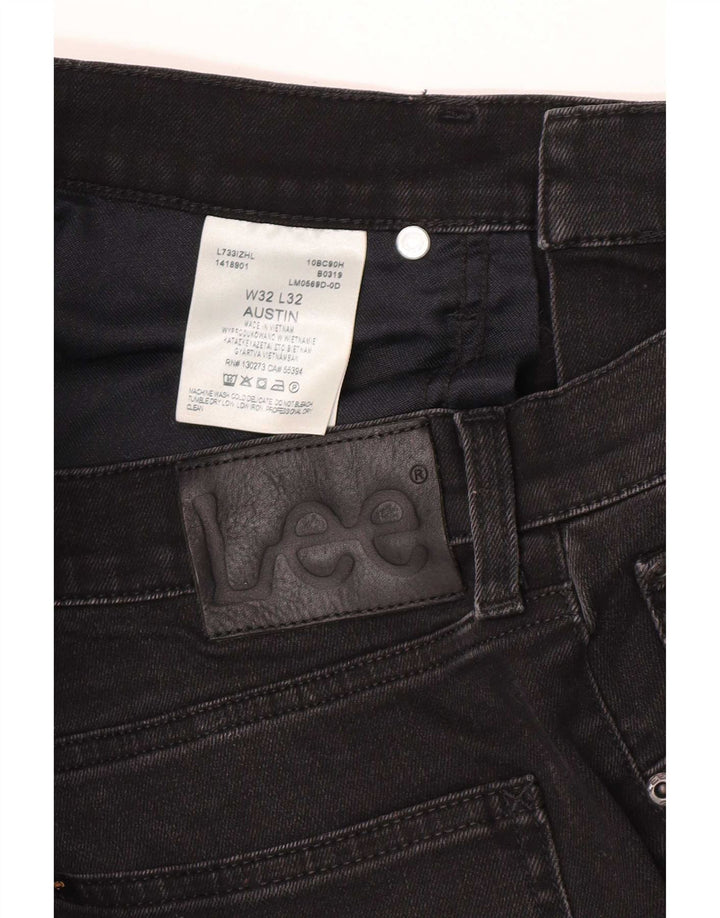 Jeans corti da uomo Lee Austin W32 L25 cotone nero