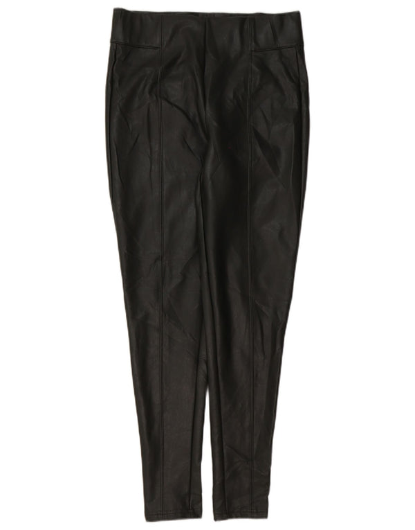 Leggings in ecopelle da donna Marks & Spencer UK 10 Small W28 L28 Grigio