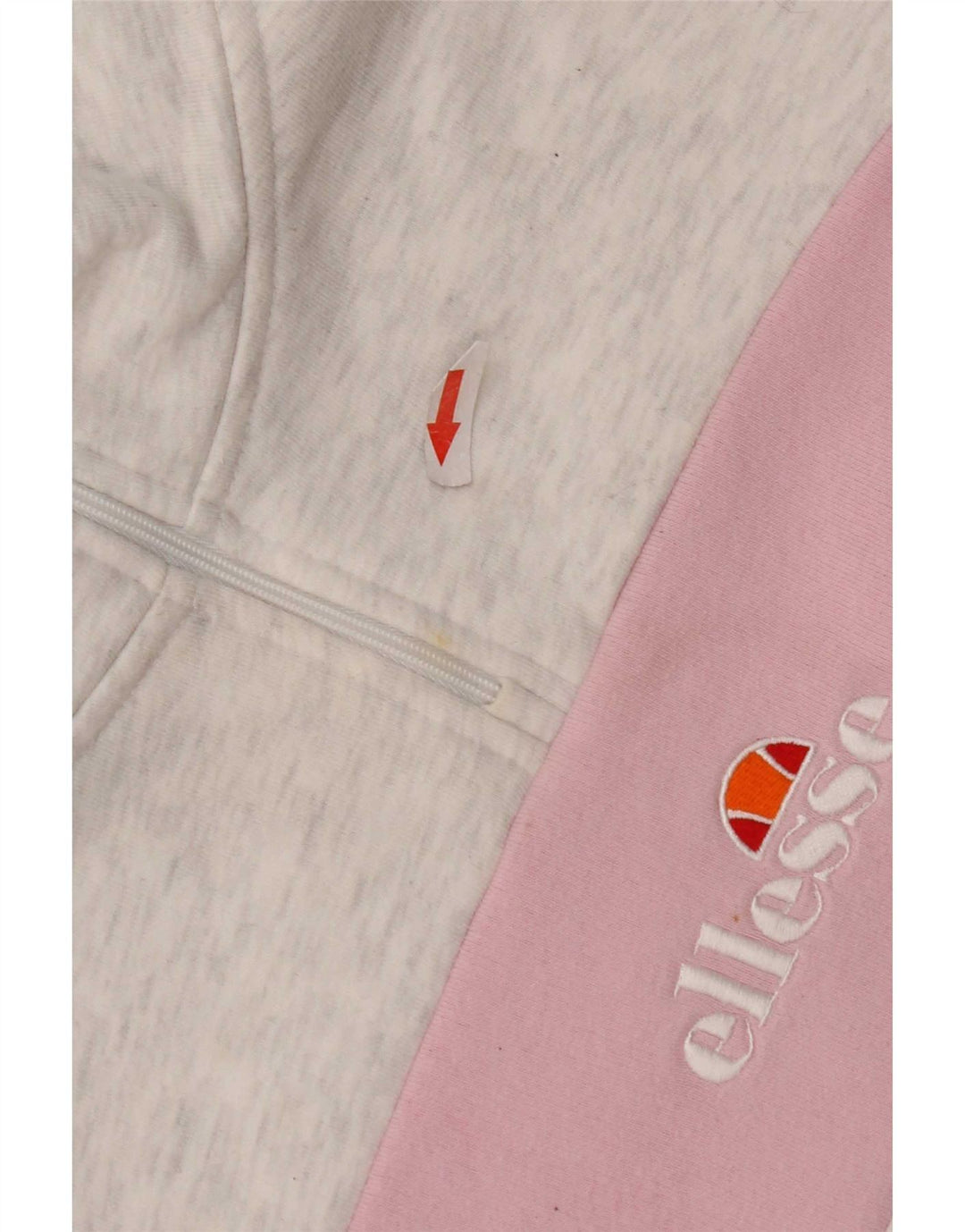 Ellesse, felpa corta oversize da donna, maglione, UK 10, piccolo grigio