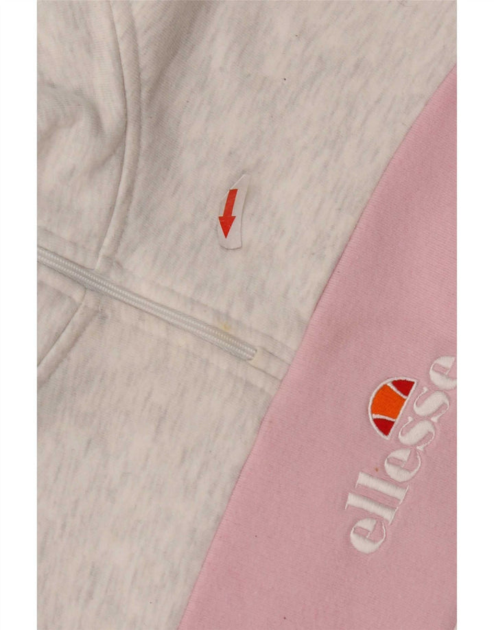 Ellesse, felpa corta oversize da donna, maglione, UK 10, piccolo grigio